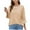 #Beige, variant on Xixinqiwan Women No Boundaries Tops,Womens 3/4 Sleeve T Shirts Round Neck Solid Shirts Cute Fit Summer Casual Basic Tee Tops Light Blue M