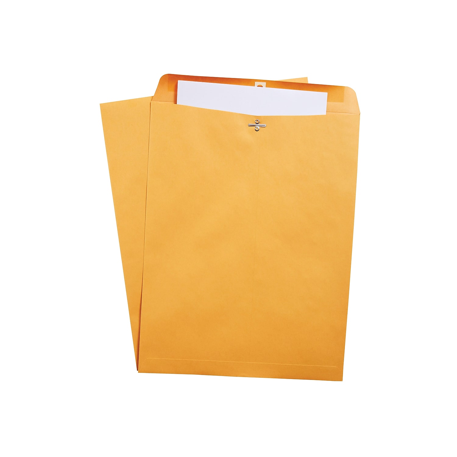 Staples Clasp & Moistenable Glue Catalog Envelopes 10"L x 15"H Brown 100/BX 19814