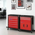 thumbnail image 2 of LARBANKE 10-Drawer Rolling Tool Chest with Countertop, 2-in-1 Heavy Duty Metal Mechanic Cabinet, 2 of 7