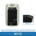 thumbnail image 4 of Interruptor de ventana eléctrica Unique Bargains No. 61319113772 para el lado del pasajero delantero derecho, control de ventana para BMW 528i 535i 550i gris, 4 of 7