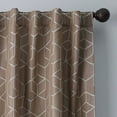 thumbnail image 4 of Better Homes & Gardens Blackout Textured Geometric Curtain Panel, 1 Panel, Brownstone, 50" W x 84" L, 4 of 6