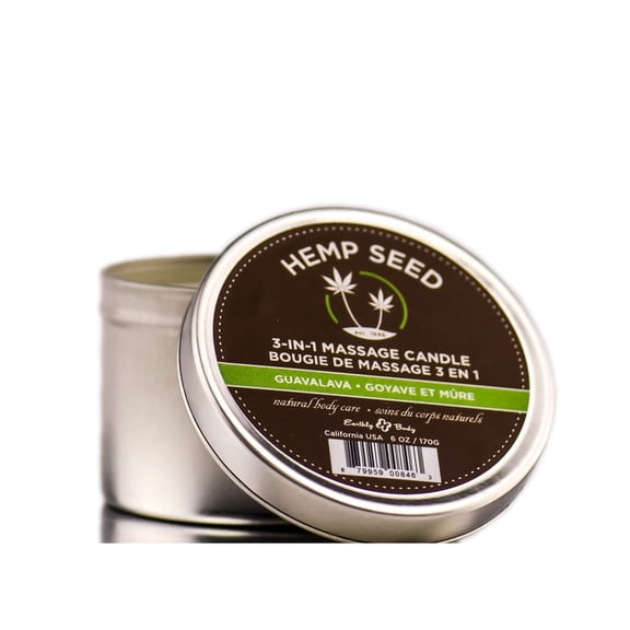 Earthly Body Hemp Seed Candle - Guavalava (Size : 6 oz)