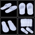 thumbnail image 4 of 20 Pares de Pantuflas Desechables con Punta Cerrada para Mujeres y Hombres Pantuflas Desechables Antideslizantes de Felpa Cepillada Ultrafinas para Hotel y Hogar, 4 of 5