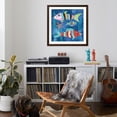 thumbnail image 4 of Art.com Boho Reef Fish I Art Print by Wild Apple Portfolio, Brown Frame Wall Art, 38" x 38", 4 of 4