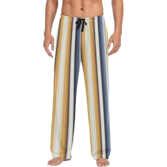 GZHJMY Mexican Serape Pajama Pants for Men, Lounge Pants Lightweight Men Pajama Bottoms with Drawstring Pockets, Christmas New Year Birthday Gifts, Large
