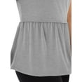 thumbnail image 4 of Wright's Womens Short Sleeve Peplum Waist Top, 4 of 6