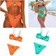 thumbnail image 1 of para Mujer Conjunto Copa Acolchada Bandeau +Conjunto de para Mujer Copa Acolchada Bandeau Hugo  Traje de bikini de mujer, 1 of 10