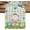 Green White, variant on Easter Table Runner, Washable Cotton Linen Table Runners 36 Inches Long, Spring Colorful Easter Eggs Bunny Butterfly Blue Dresser Scarf Runner for Nightstand/End Tables/Round Tables 13''''x36''''