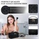 thumbnail image 5 of Large Capacity Travel Cosmetic Bag, Leather Waterproof Women Travel Makeup Bag Organizer, with Handle and Divider Flat Lay Checkered Cosmetic Bag, 5 of 5