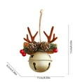 thumbnail image 3 of SCNOR Gold Metal Christmas Bell Ornaments - Hanging Holiday Decor for Christmas Tree & Home Festive Ambiance, 3 of 6