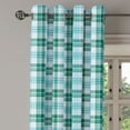 thumbnail image 2 of Ambesonne Turquoise Grommet Curtain, Checkered Tartan, 50" x 120", Sea Green Pale Blue, 2 of 6