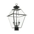 thumbnail image 4 of Livex Lighting Westover Outdoor Post Head in Antique Brass, 4 of 7