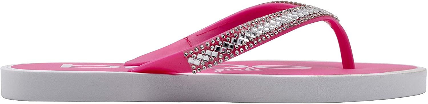girls sparkly flip flops