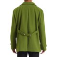 thumbnail image 3 of Lars Amadeus Double Breasted Peacoat for Men's Notched Collar Classic Winter Overcoat, 3 of 4