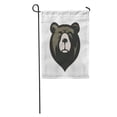 thumbnail image 1 of LADDKE Brown Face Bear Head Mascot Grizzly Sport College School Garden Flag Decorative Flag House Banner 12x18 inch, 1 of 2