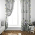 thumbnail image 4 of Spring Floral Curtains for Kitchen,Rustic Country Spring Nature Botanical Plants Vintage,Sweet Home Decor Rod Pocket Flower Floral Farm Window Drapes for Bedroom Living Room Party 21x54in,2 Panel Set, 4 of 6