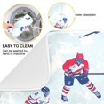 thumbnail image 2 of Yayeee Dish Drying Mat for Kitchen Counter 18"x24" Microfiber Absorbent Pad, Blue Ice Hockey, 2 of 7