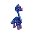 thumbnail image 2 of Movable Brachiosaurus Dinosaur Figure 3D Printed Silk Red Blue Flexible Prehistoric Model for Desk Display and Sensory Relief, 2 of 7