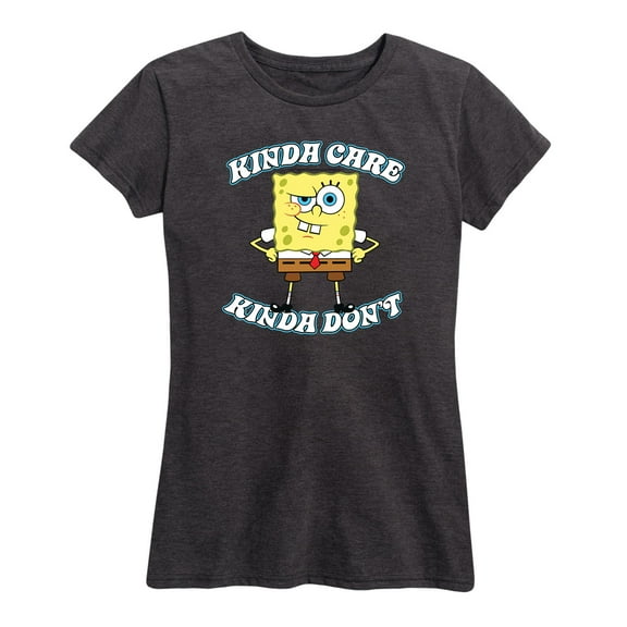 SpongeBob SquarePants - Kinda Care - Women's Short Sleeve Graphic T-Shirt