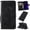 Black, variant on iPhone 11 Case 6.1" Case, Slim Shell PU Leather Folio Kickstand Wallet Case with Cards Holder Pocket Lanyard Anti-Scratch Shockproof Bumper Cover Case for Apple iPhone 11 6.1",Blue