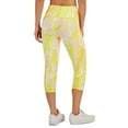 thumbnail image 3 of ID Ideology Womens Compression Side Pocket Cropped Leggings Whirl Lemon XL, 3 of 3
