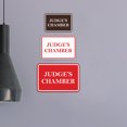 thumbnail image 4 of Signs ByLITA Classic Framed Judge's Chamber Door or Wall Sign Durable ABS Plastic | Laser Engraved | Easy Installation | Courtroom Sign (Black /Gold) - Small, 4 of 9