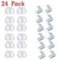 thumbnail image 2 of KOYPTL 24 Pack Clear Corner Guards Transparent Furniture Edge Protectors Soft Silicone Corner Cushion Bumpers for Sharp Table Cabinet Corners Home Safety Protection Cover Pads (Invisible Design), 2 of 8