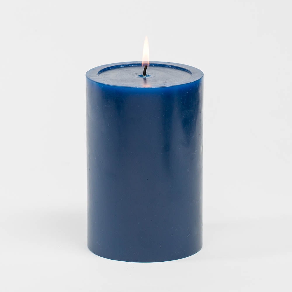 Richland 4\" x 6\" Navy Blue Pillar Candles Set of 6