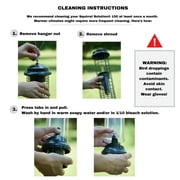 Brome Squirrel Solution150 Squirrel-Proof Bird Feeder, Green, 4 Perches, Free Seed Funnel, 2.6 lb Capacity