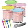 thumbnail image 1 of Creami Pints and Lids for Ninja - 4 Pack 24 oz Deluxe 11-in-1 Creamy Icecream Containers Cups Jars Tubs Canisters Set, Smoothie Pot Compatible with N, 1 of 6
