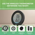BALDR Wireless Indoor/Outdoor Thermometer Surface or Wall Mounted Temperature Monitor, 2.5