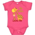 thumbnail image 3 of Inktastic My Nana Loves Me Giraffe Boys or Girls Baby Bodysuit, 3 of 5