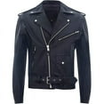 thumbnail image 3 of Men Leather Jacket - Lambskin Winter Vintage Motorcycle Biker Jacket, Moto Riding & Racing Jacket, 3 of 10