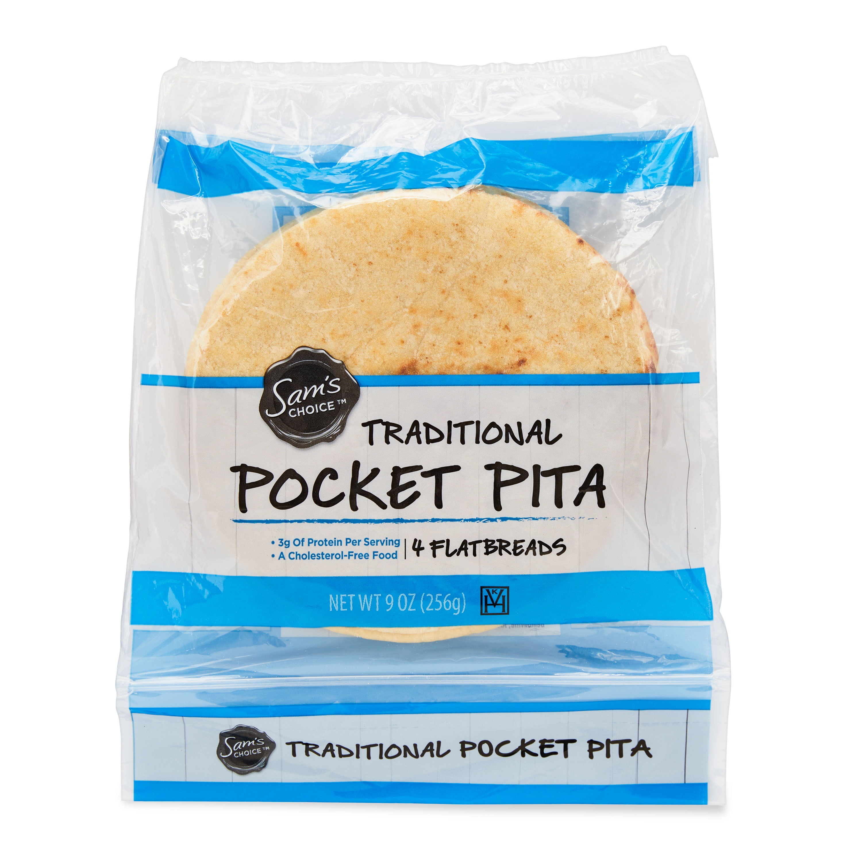 Sam's Choice White Pocket Pita, 9 oz, 4 Count