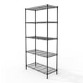 thumbnail image 4 of Ktaxon 5-Tier Wire Shelving Unit, Steel Storage Rack for Garage Office Kitchen Black, 30" W x 14" D x 60" H, 4 of 20