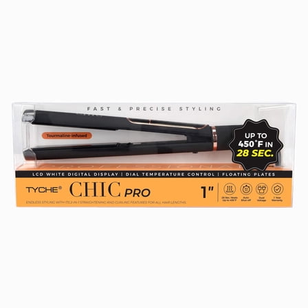 Tyche CHIC Pro 1" Tourmaline Flat Iron 1"
