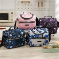 thumbnail image 2 of New Cartoon Printing Tote Cooler Lunch Bags Portable Outdoor Picnic Office School Insulation Bag with Shoulder Strap, 2 of 6