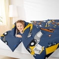 thumbnail image 4 of Homewish Cartoon Excavator Bedding Comforter Set,Construction Vehicles Twin Comforter Sets,Red Yellow Deepblue Bedding Set For Teens Kid,Luxury Bedroom Decor Reversible,2-Piece, 4 of 8