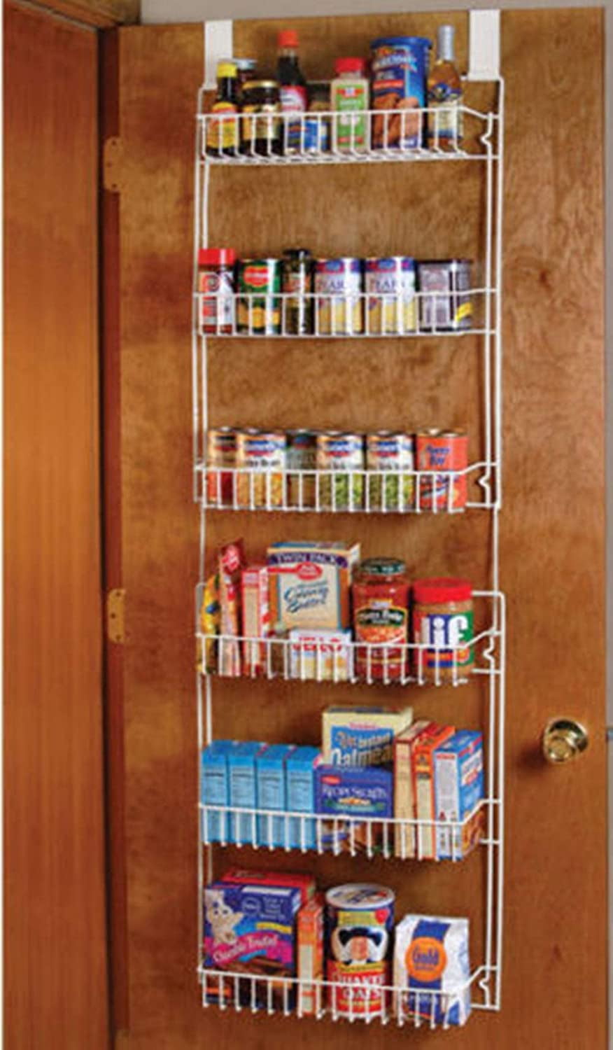 Over the Door Storage Rack Kitchen Pantry Shelf Organizer Spice Space Saver