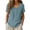 Blue(Ladies Tops), variant on Short Sleeve Tops for Women Embroidered Cotton Linen Pintuck Summer Blouses Casual Boho Floral Peasant Shirts Relaxed Fit Tunic