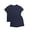 Navy blue, variant on Asklazy Two Piece Sets for Women Summer Travel Vacation Outfits Pleated Short Sleeve Lounge Sets,Mother‘s Day,Orange,L