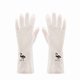 thumbnail image 4 of Transparent White Thin Dishwashing Gloves Rubber Kitchen Cleaning Gloves Solid Color Deer Flamingo Letters S M L, 4 of 4