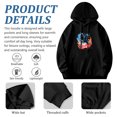 thumbnail image 4 of Men's Long Sleeve Hoodie Pullover Sweatshirt - Colorful Graphic Design ' the Dangers ' with Dynamic Motion Illustration & Pockets, 4 of 7
