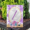 thumbnail image 3 of America Forever Spring Monogram Garden Flag Letter Z 12.5 x 18 inches Double Sided Vertical Outdoor, Yard, Lawn, Beautiful Floral Design, White Flower, Summer Floral Garden Flag, 3 of 5