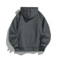 thumbnail image 4 of GrmtClth Mens Hoodies Loose Fit Zip Up Hooded Sweatshirt 2025 Winter Casual Long Sleeve Pullover Soft Outerwear with Pockets Dark Gray XXXL, 4 of 4