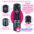thumbnail image 3 of 3 Pz Control Remoto Universal de Reemplazo Compatible Smart TV ROKU: TCL, LG, ONN, Insignia, HISENSE, Sharp, Philips, Haier, Hitachi, JVC, West, Sanyo, RCA, ATVIO, Polaroid, Daewoo, Premiere Y Express, 3 of 8