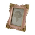 thumbnail image 2 of Rongfmy Carved Flower Picture Display Frame 3.8x5.4inch Inner Frame European Retro Pink, 2 of 7