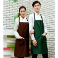 thumbnail image 4 of Delantal Pure Color Kitchen Apron Big Pocket Delantal adulto Accesorios de cocina 1pcs MABOTO Café, 4 of 7