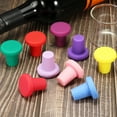 thumbnail image 5 of Uxcell T-shaped Reusable Silicone Wine Bottle Stoppers Caps Green 6 Pack, 5 of 5