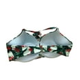 thumbnail image 2 of Victoria's Secret Swim Bombshell Add-2-Cups Push Up Bikini Swim Top Bra Blue Palm Cup Size 38C NWT, 2 of 2